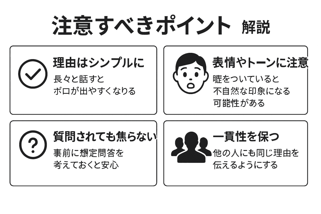 注意すべきポイントを理解しやすくした図解